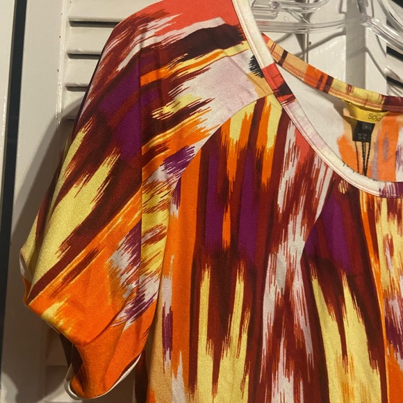 NWT Colorful SoCa by St. John blouse size medium and 100% silk - Picture 6 of 12